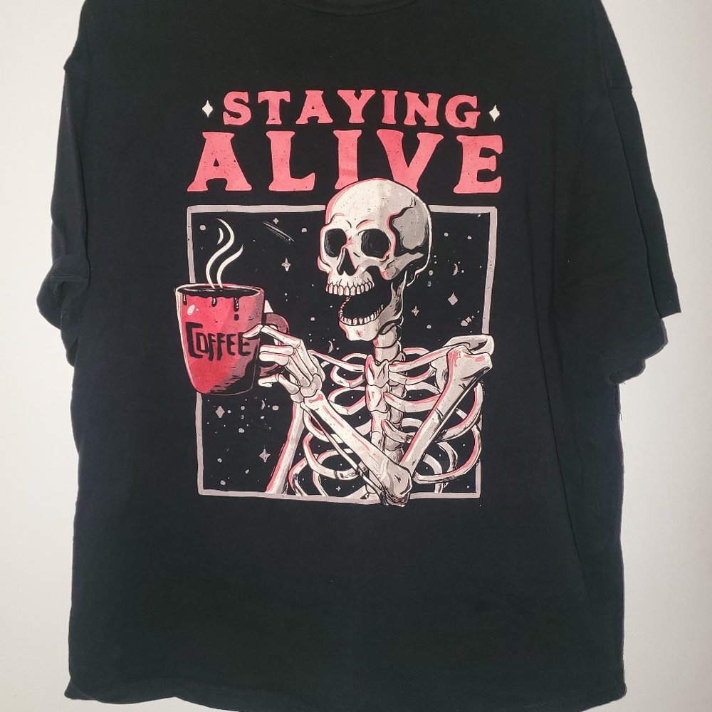 Shein tee black